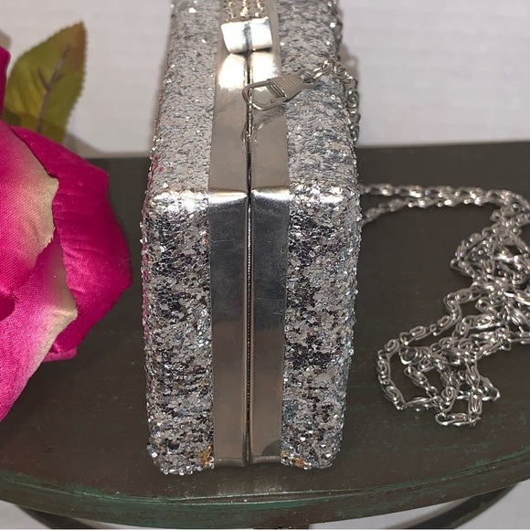 Silver Cocktail Box Purse By Camilla - Picture 7 of 16